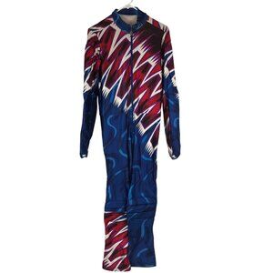 SPORTFUL - MEN'S LARGE - MULTICOLOR LONG SLEEVE PADDED SKI RACE SPEED SUIT